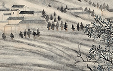 山水人家系列六 程灿 当代 142X37cm 2014年