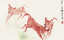 平岗细草 汤文选 当代 47.5cm×55.5cm 1961年
