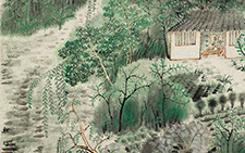 田园心象系列之《绿媚清涟》 周松竹 当代 45x45cm 2013