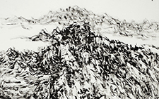 风动云物外 张宏林 当代 138cmx68cm 2014年