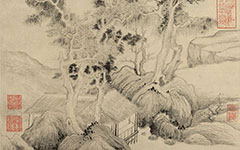 书画图文-封泾仿古 董其昌 明代 纸本 30.4x81.5