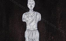 立佛 王伯勋 当代 70×50cm 板上纸本矿物质色粉2012年 私人收藏