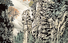 神游万古 计建清 当代 195x50cm 2009年作