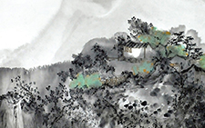 西湖诗意之绿荫如水 任赛 当代 136X68cm 2014