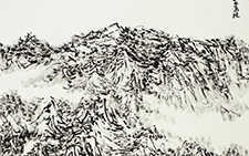 劳作在云间 张宏林 当代 138cmx68cm 2014年