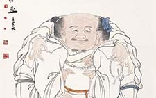 三教一体图 崔自默 当代 67x137cm 2010年