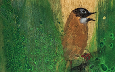 夏至－2 王伯勋 当代 20×20cm 纸本矿物质色粉2014年 私人收藏