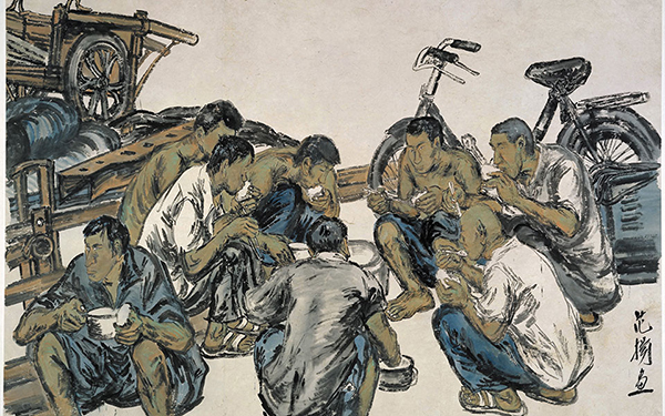农民工 范扬 当代 180cm×260cm 纸本设色 2012年