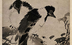 书画图文-花鸟图轴 林良 明代 上博247x50