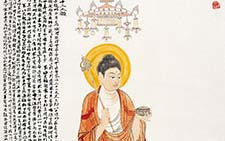 药师佛 崔自默 当代 70X139cm 2008年