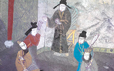 戏剧人物 丁立人 当代 68cmX68cm 纸本 2005