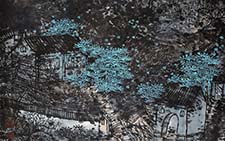 《暮色》 卢虓 当代 纸本设色54x45 2009年
