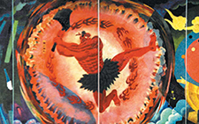 《远古足音》 杨晓阳 当代 200cm×2400cm 1999年