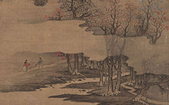 书画图文-山水十开 8 蓝瑛 明代