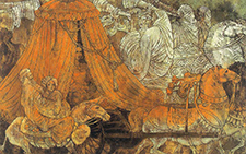 《波斯迎亲》 杨晓阳 当代 160X185cm 1994年 纸本