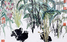清阴澄夏趣 刘文孝 当代 68x136