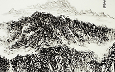 云行陇山中 张宏林 当代 138cmx68cm 2014年