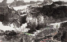春入太行 王跃奎 当代 45x68cm 2012年