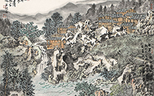 绿染苗寨 计建清 当代 68x136cm 4