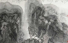 风过溪声远 王跃奎 当代 136x200cm 2004