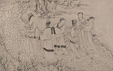 书画高清-阮肇入天台山图卷 赵苍云 刘晨 元代 22.5x564cm