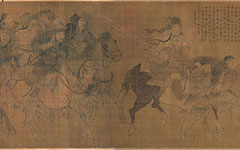 书画高清-文姬归汉图卷 佚名 宋代 绢本29x129
