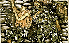 儿子 孔紫 当代 200×200cm 2002年 全军美展金奖文化部群星奖金奖
