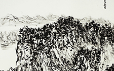 家住花果山 张宏林 当代 138cmx68cm 2014年