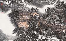 《留园春日暖》（之一） 卢虓 当代 68x204 纸本设色2012年