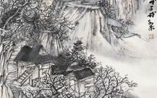 苗寨晨曦作品之五 程灿 当代 68.68cm 2008年