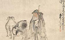 书画图文-苏武牧羊图 黄慎 清代 上海博物馆