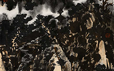 国画作品17 邹梦德 当代 67x137