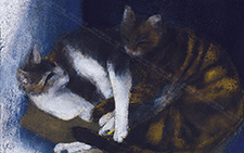 满庭芳－13 王伯勋 当代 60×50cm 板上布本矿物质色粉2010年 机构收藏