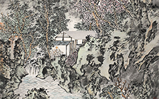 山水清音 计建清 当代 68x136cm 6
