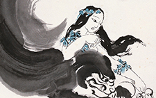 九歌山鬼 汤文选 当代 125cm×69cm 1985 年