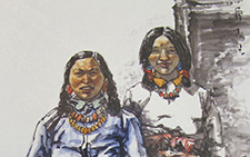 高原阳光 孔紫 当代 90x180cm2008年