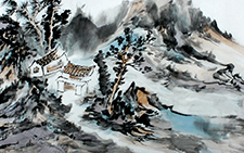 山居 付熙云 当代 137x34创作时间2013年