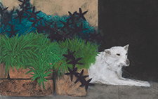 满庭芳－16 王伯勋 当代 70×100cm 板上纸本矿物质色粉2009年 私人收藏