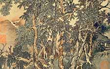 书画图文-秋林图 王翚 清代 46.1x29.8cm 台北故宫博物院
