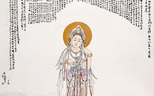 普渡观音 崔自默 当代 99X199cm 2008年