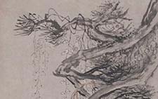 书画高清-松藤图轴 李鱓 清代 北京故宫博物馆藏