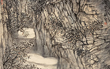 溪山烟云 程灿 当代 180X87cm 2013