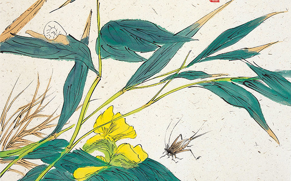蜂蝶草虫 范扬 当代 2010年46.7x35cm纸本设色