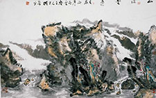 山深云远 王跃奎 当代 45x68cm 2011年