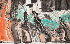 河岳洪荒 王跃奎 当代 68x136cm 2013