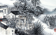 九华山写生之二 程灿 当代 64cm x 45cm 2007年