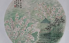 《清韵和音》系列之《笔含春雨写清音》 周松竹 当代 40x40cm 2013年