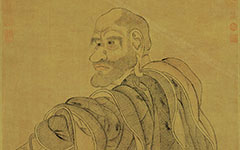 书画图文-罗汉图 刘松年 宋代 代绢2 63.89x127