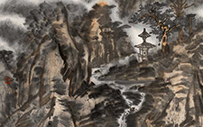 国画作品11 邹梦德 当代 67x137