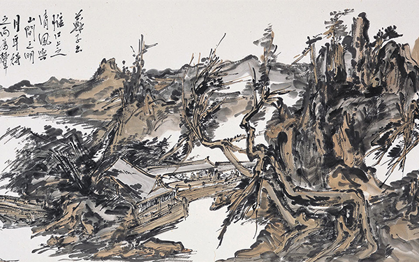 东坡意境 范扬 当代 37cm x 96.5cm 纸本设色 2013年